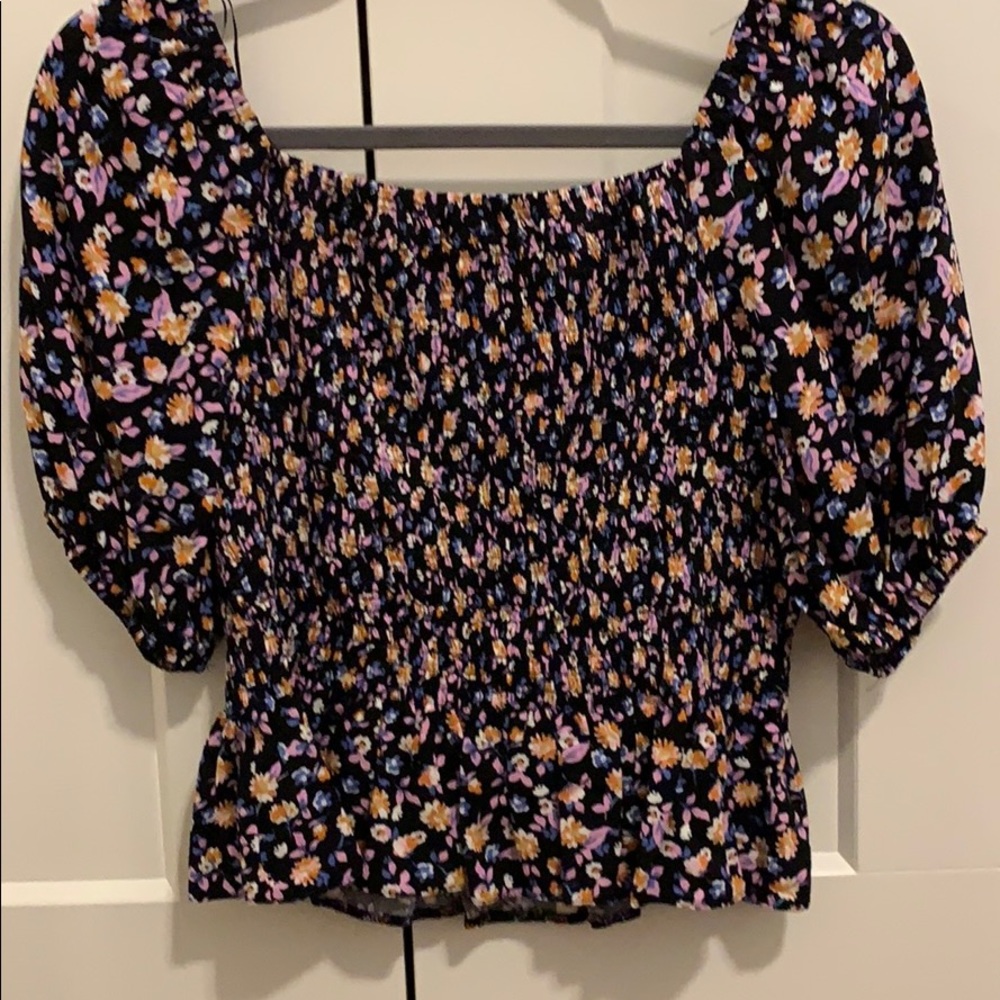 Size 10, ASOS (New Look) Smocked Blouse - Picture 4 of 4